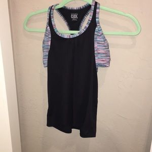 Athleta girl bra built in tank
